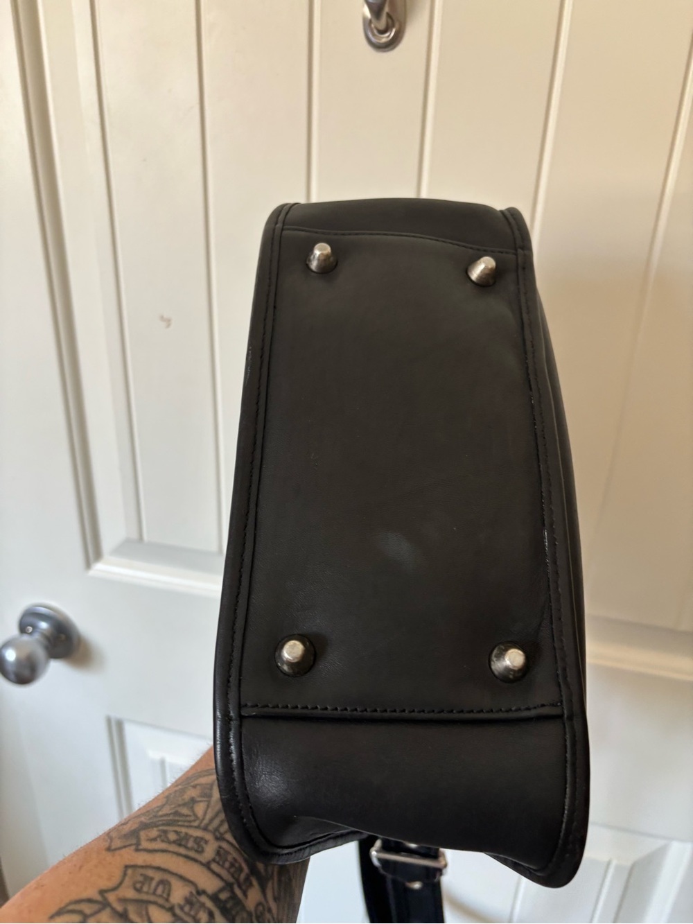 Authentic Vintage Coach Legacy Zip Black Leather Nickel Hardware Hangtag - Picture 5 of 9